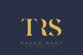 TRS abstract letter logo design Royalty Free Stock Photo