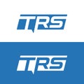 TRS letter logo design vector Royalty Free Stock Photo