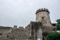 Trsat Fortress view of the Rijeka Croatia rainy day and evening time Royalty Free Stock Photo