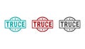 Truce and armistice stamp and stamping Royalty Free Stock Photo