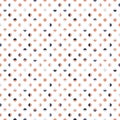 Polka-Dot seamless vector pattern. Elegant regular geometric pattern with tiled small circles and semicircles.