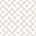 Truchet tile round shapes seamless pattern in flat style. Mosaic background with rounded forms Royalty Free Stock Photo