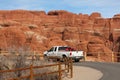 Truck in Arches National Park, Utah