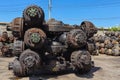 Truck axle pile