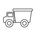 truck baby toy icon