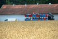 truck with beehives ready to go