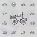 Truck bigfoot car icon. Bigfoot car icons universal set for web and mobile Royalty Free Stock Photo