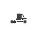 Truck cabin vector icon
