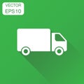 Truck, car icon. Business concept fast delivery service shipping Royalty Free Stock Photo