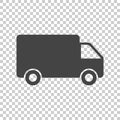 Truck, car vector illustration. Fast delivery service shipping i Royalty Free Stock Photo