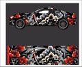 Car And Vehicle abstract racing graphic kit background for wrap and vinyl sticker Royalty Free Stock Photo