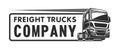 Truck cargo freight company logo template