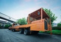 A truck that carries molten steel