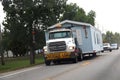 Truck carrying an oversized load