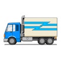 Truck cartoon vector illustration Royalty Free Stock Photo