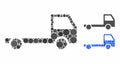 Truck chassis Mosaic Icon of Spheric Items