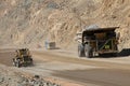 Truck at Chuquicamata, world's biggest open pit copper mine, Chile Royalty Free Stock Photo