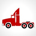 truck clipart illustration on white background Royalty Free Stock Photo