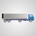 truck clipart illustration on white background Royalty Free Stock Photo