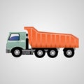 truck clipart illustration on white background Royalty Free Stock Photo