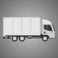 truck clipart illustration on white background Royalty Free Stock Photo