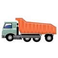 Truck clipart illustration on white background Royalty Free Stock Photo