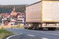 Truck a country road