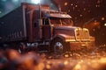 truck crash. generated by AI