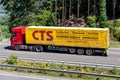 Truck with CTS tarpaulin trailer