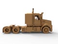 Truck 3D illustration - side view