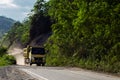 Truck on the death road