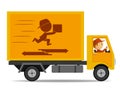 Truck delivery with driver
