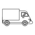 truck delivery transport image Royalty Free Stock Photo