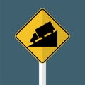 Truck DownHill Warning Sign