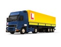 Truck Driving school concept Royalty Free Stock Photo