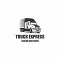 Truck express logo vector design Royalty Free Stock Photo