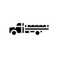 truck farm transport glyph icon vector illustration