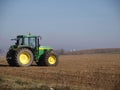 Truck on a farmer field