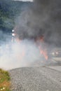 Truck Fire Royalty Free Stock Photo