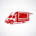 Truck Food Vector. Illustrator Eps.10