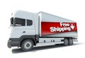 Truck, free shipping Royalty Free Stock Photo