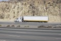 Truck on a Freeway Royalty Free Stock Photo