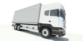 Truck front view illustration Royalty Free Stock Photo