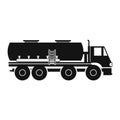 Truck with fuel tank icon Royalty Free Stock Photo