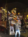 Truck Full of Clowns During the New Years Parade in Cuenca Ecuador