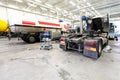 Truck garage Royalty Free Stock Photo