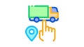 truck geolocation selection Icon Animation