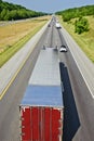 Truck Heading Down The Road On Business Royalty Free Stock Photo