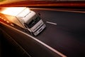 Truck on highway Royalty Free Stock Photo