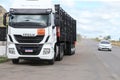 truck on highway in Bahia Royalty Free Stock Photo